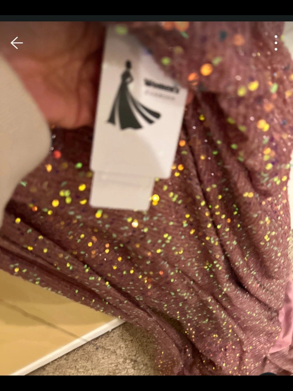 Windsor Rose Gold Sequin Prom Gown - Picture 3 of 11